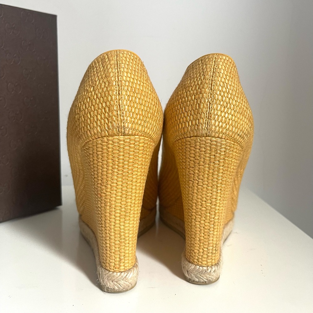AUTHENTIC GUCCI HORSEBIT WEDGES - Picture 12 of 15